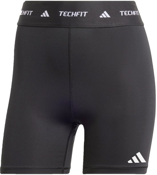 Adidas Performance Techfit Korte Legging - Dames - Zwart van adidas-performance