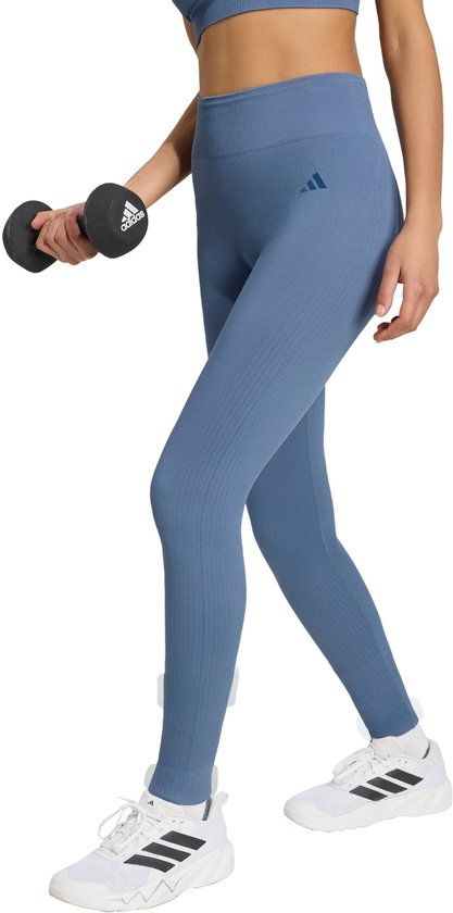 Adidas Performance Workout Essentials Knit Lange Legging - Dames - Blauw