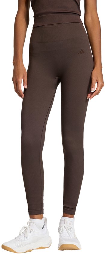 adidas Performance Workout Essentials Knit Lange Legging - Dames - Bruin van Adidas