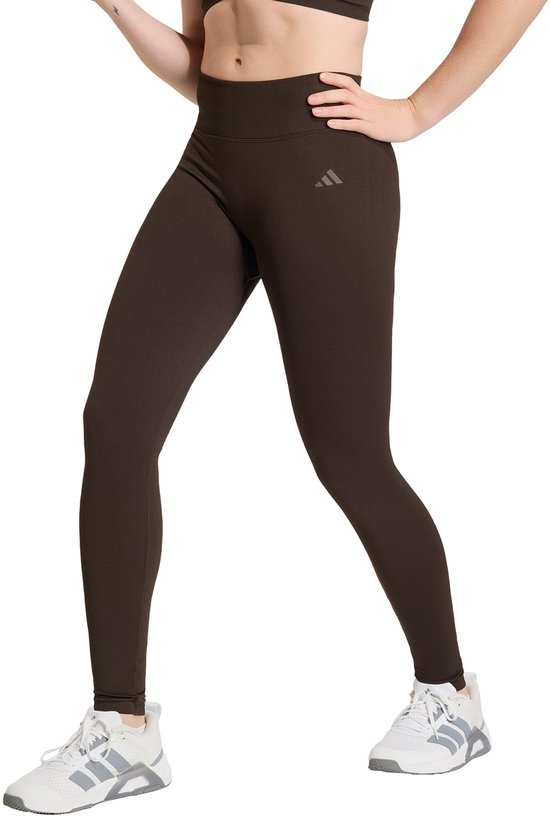 adidas Performance Workout Essentials Knit Scrunch 7/8 Legging - Dames - Bruin van Merkloos