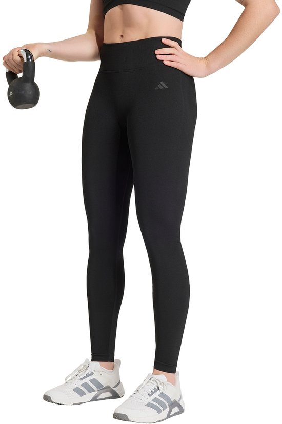 adidas Performance Workout Essentials Knit Scrunch 7/8 Legging - Dames - Zwart van Merkloos