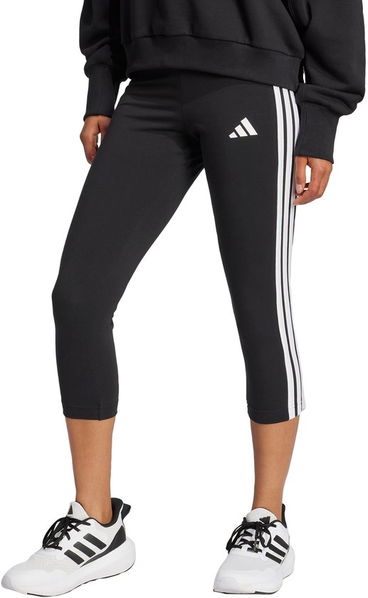 adidas Sportswear Essentials 3-Stripes 3/4 Legging - Dames - Zwart van Merkloos