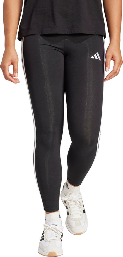 adidas Sportswear Essentials 3-Stripes Katoenen Legging - Dames - Zwart van Merkloos