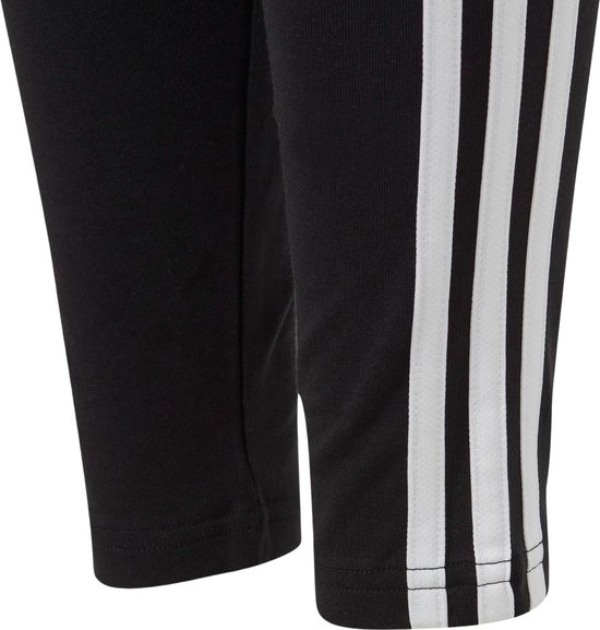 adidas Sportswear Essentials 3-Stripes Katoenen Legging - Kinderen - Zwart- 128 van Adidas