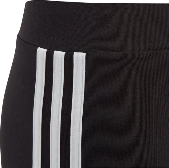 adidas Sportswear Essentials 3-Stripes Katoenen Legging - Kinderen - Zwart- 140 van Adidas