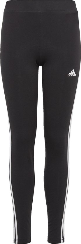 adidas Sportswear Essentials 3-Stripes Katoenen Legging - Kinderen - Zwart- 164 van Adidas