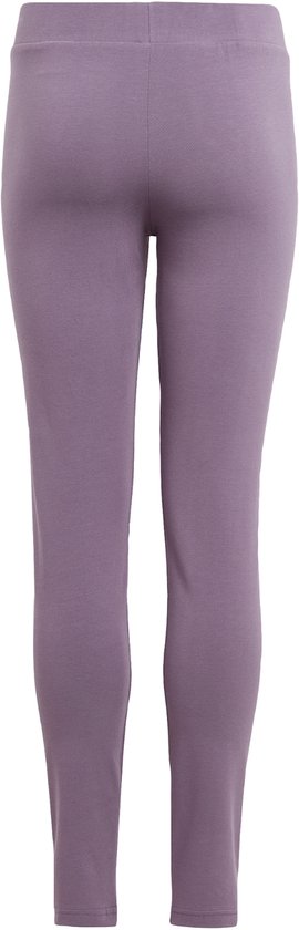 adidas Sportswear Essentials Linear Logo Katoenen Legging - Kinderen - Paars van Merkloos