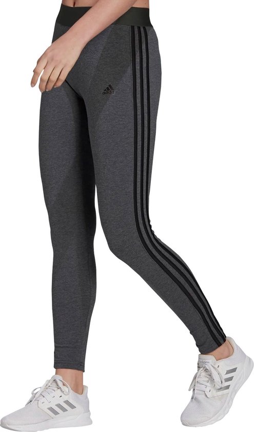 adidas Sportswear LOUNGEWEAR Essentials 3-Stripes Legging - Dames - Grijs- XS van Adidas