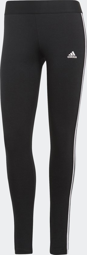 adidas Sportswear LOUNGEWEAR Essentials 3-Stripes Legging - Dames - Zwart- XS van Adidas