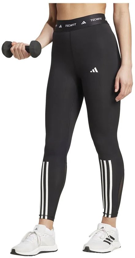 Adidas Techfit 3 Stripes 7/8 Leggings Zwart XL Vrouw