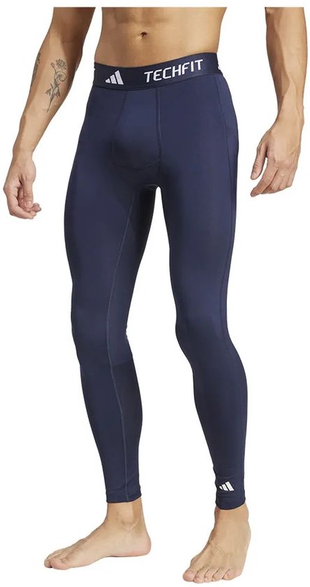Adidas Techfit Compression Leggings Blauw S / Regular Man