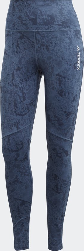 adidas TERREX Terrex Multi Allover Print Legging - Dames - Blauw - 42 van Adidas