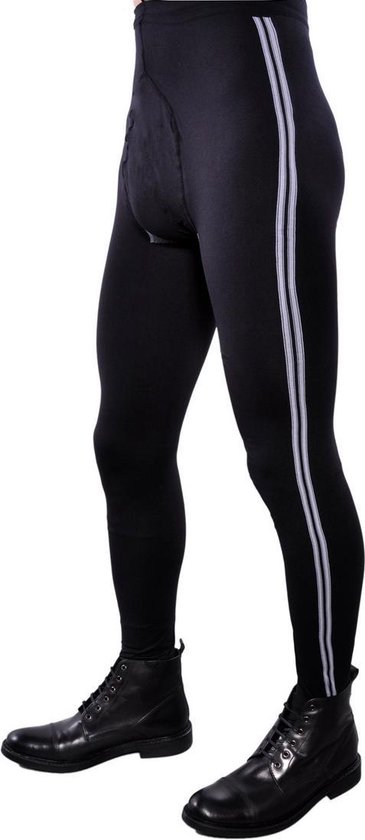 Adrian Sportieve mannenpanty Sport 60DEN  zwart/wit maat M van Adrian