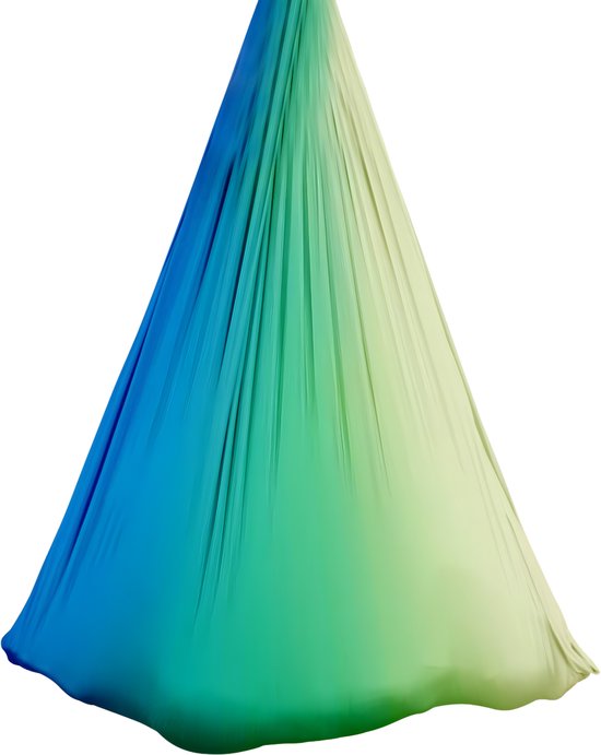 Aerial yoga hangmat fitness swing set - Blauw Groen - voor Thuis en Professioneel Gebruik