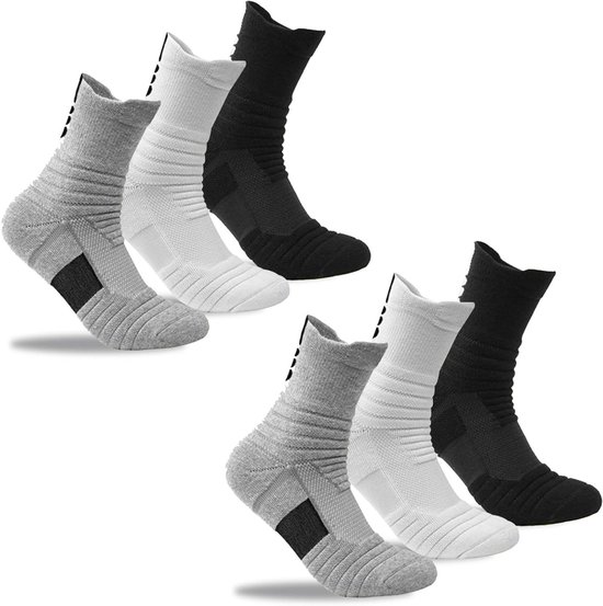 Allecta - Set van 6 paar heren sokken voor outdoor wandelen en recreatie