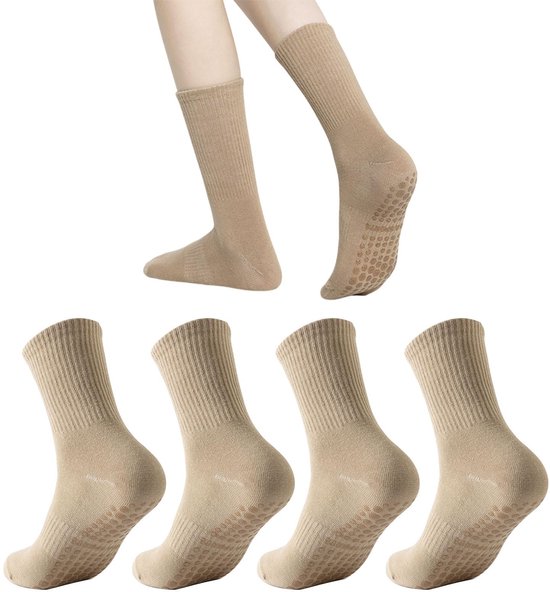 Allecto - Antislip Sokken - Comfortabel - Ideaal voor Yoga en Pilates - 2 Pairs - Geschikt voor Mannen en Vrouwen - Sportieve Sok - Antislip Onders... van Merkloos