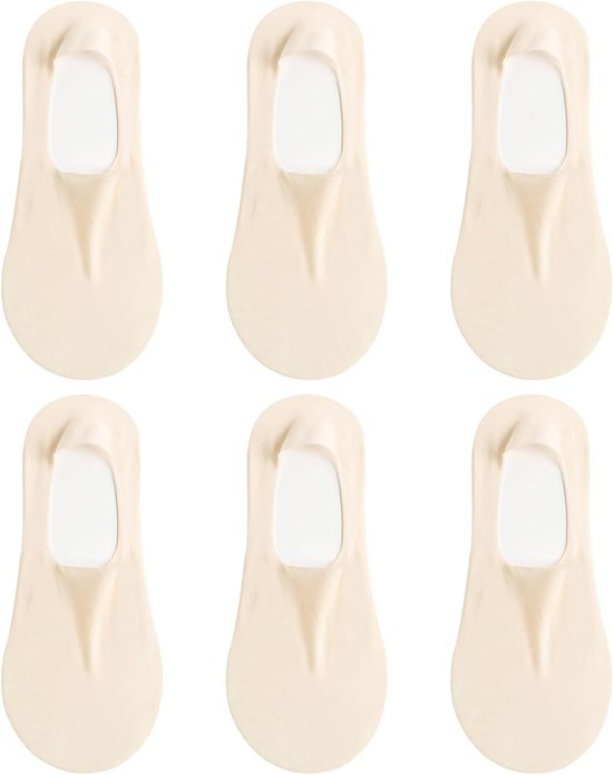 Allecto Plus - Onzichtbare Dames Sokken | Ademend, Ultralicht en Anti-Slip | Low Cut Liner voor Dames Schoenen | Maten 35-40 | 6 Paar