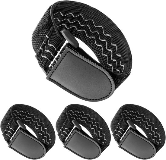 Allecto plus - Set van 4 Elastische Klittenbanden 30cm x 5cm – Voor Kabelbeheer, Fiets, Auto en Huishouden van Merkloos