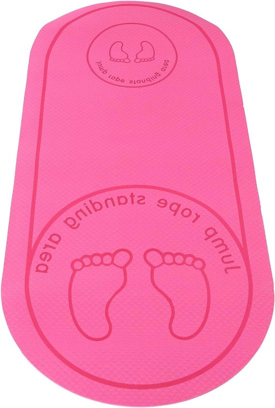 Allecto plus - Springtouwmat voor vloeroefeningen en yoga, 140 x 60 cm