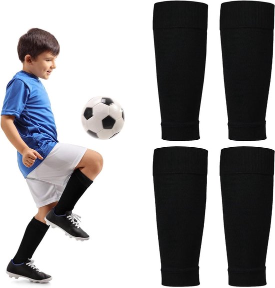 Allecto Plus - Voetbalsokken voor kinderen | Ademende elastische scheen- en kniebeschermers | Jongens en meisjes | Sportsokken | Set van 2 van Allecto Plus