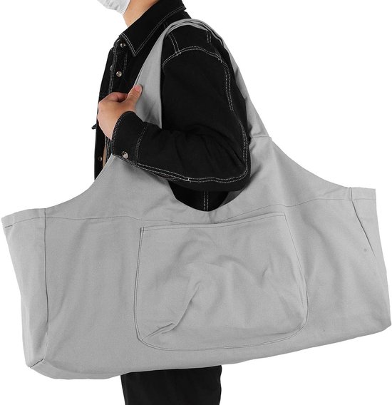 Allecto Plus - Yoga Mat Draagtas met Grote Capaciteit - Geschikt voor alle matten - Canvas Yoga Tas voor Opbergen en Vervoeren van Mat van Allecto Plus