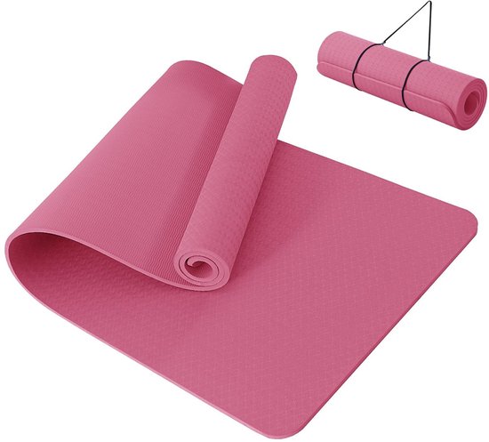 Allecto - Yogamat - Antislip - Dikke 10 mm - Fitnessmat - Thuis Workout - 183x61 cm - Geschikt voor Vrouwen en Mannen
