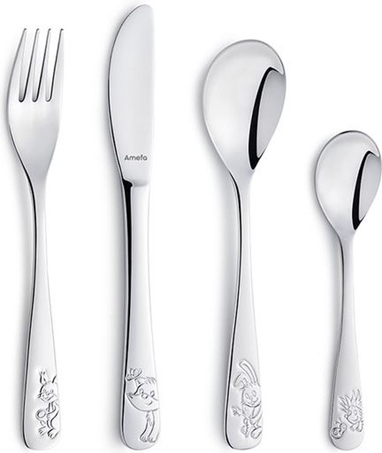 Amefa Forest Friends - 4-delige kinderbestekset van AME