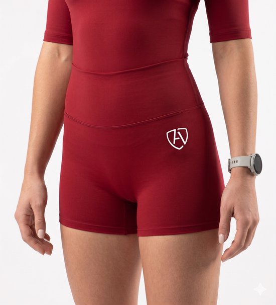 Ampora High Waist Sport Shorts Dames - Butt Scrunch & Seamless - Naadloos Sportbroekje - Ademend & Sneldrogend - van Merkloos