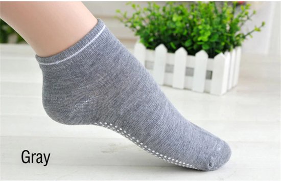 Anti-slip Sportsokken Fitness / Yoga / Pilates - grijs