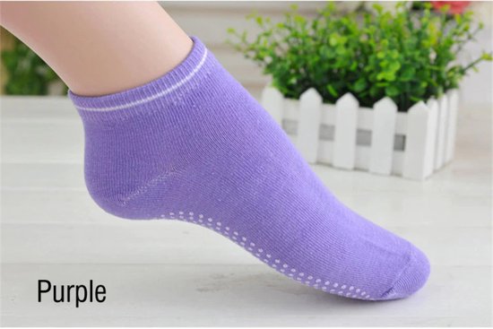 Anti-slip Sportsokken Fitness / Yoga / Pilates - Paars