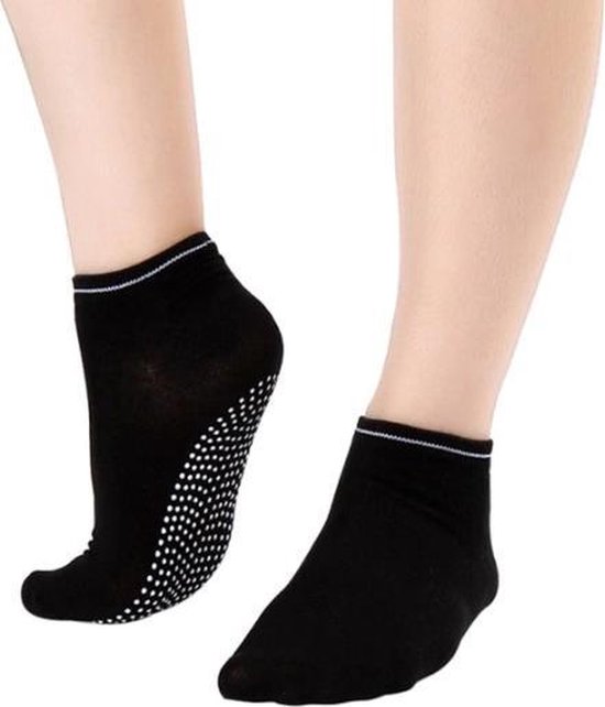 Anti Slip Yoga Sokken - Ook Voor Pilates & Andere Sporten - Zwart van Toorx