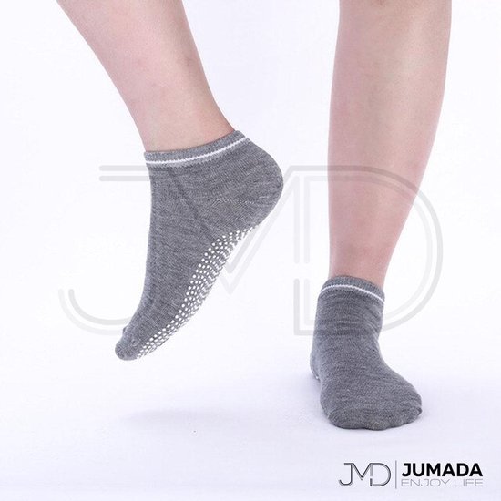 Anti Slip Yoga Sokken - Yoga - Halfhoog - Unisex - Grijs van Parya Home
