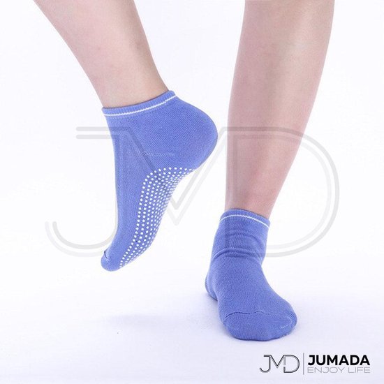Anti Slip Yoga Sokken - Yoga - Halfhoog - Unisex - Lichtblauw van Toimyfýär