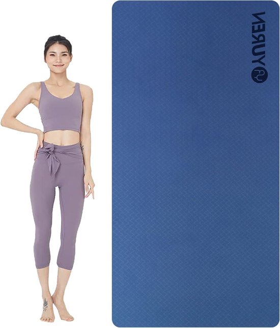 Antislip 195×90cm 10mm Dik TPE Fitness Mat XL Gymnastiekmat voor Cardio Pilates Home-oefenmat