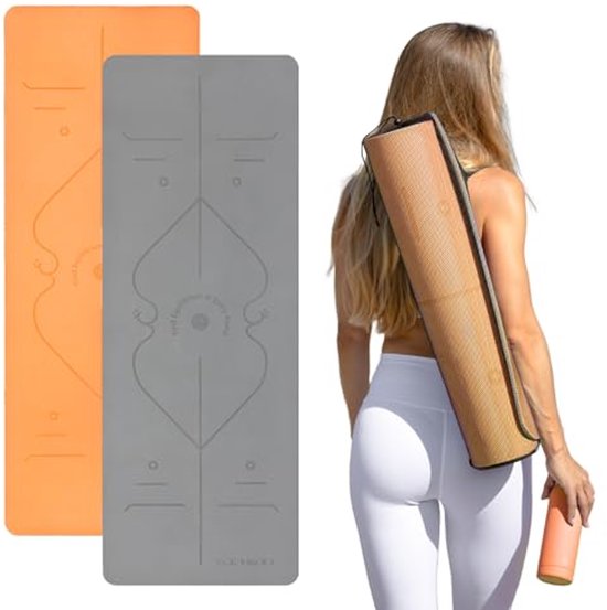 Antislip Dikke Yogamat - Extra Groot Fitnessmat voor Yoga en Trainingssessies (183 x 67 x 0,7 cm) van Merkloos