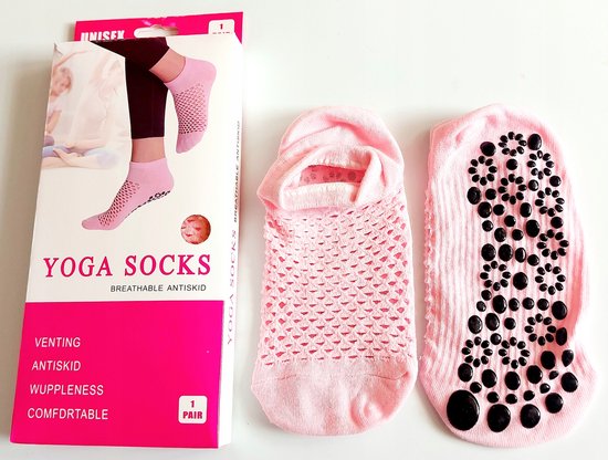 Antislip Katoenen Sokken voor Yoga - Ademend, Maat 36-40