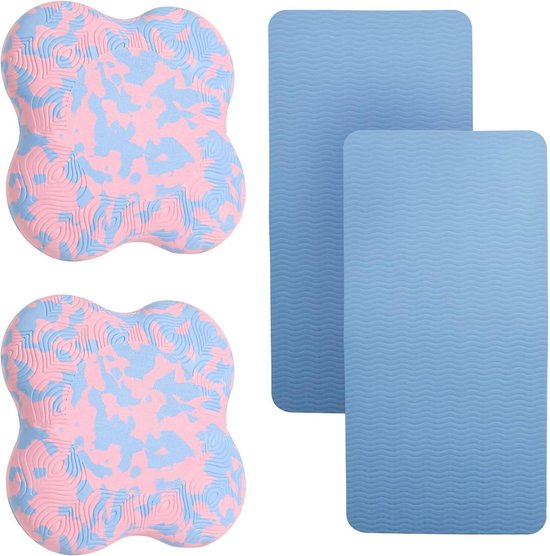 Antislip Kniekussen Yoga Ondersteuning Mat - Slijtvaste Workout Kniebeschermer - Pack van 4