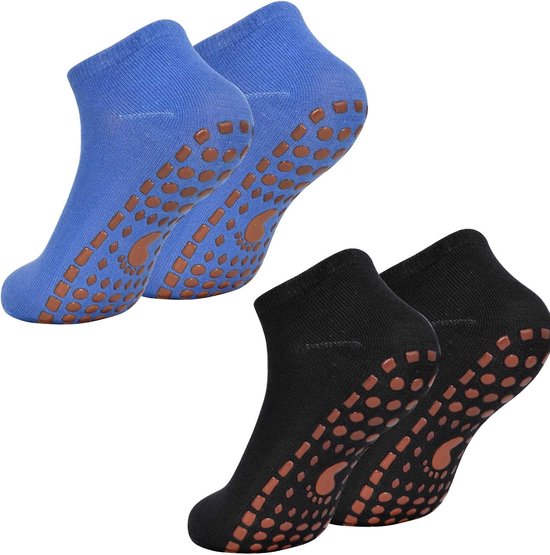 Antislip Sokken Heren & Dames (2 Paar) - Maat 37-42 - Sport & Yoga