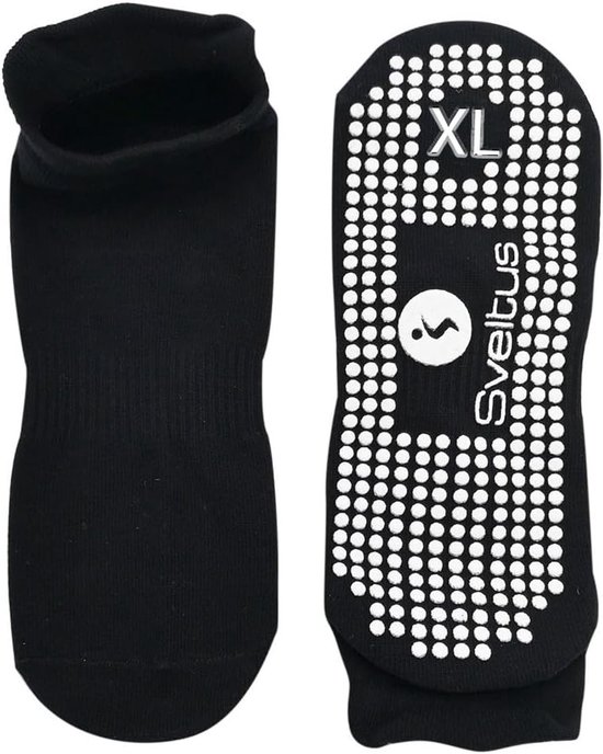 Antislip Sokken Unisex Zwart Maat XL - 2 Paar