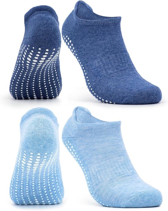 Antislip Sokken voor Yoga & Pilates - Unisex, 2 Paar