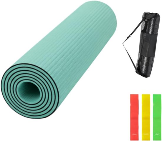 Antislip Trainingsmat voor Yoga en Pilates - Draagbare Fitness Oefenmat met Draagtas