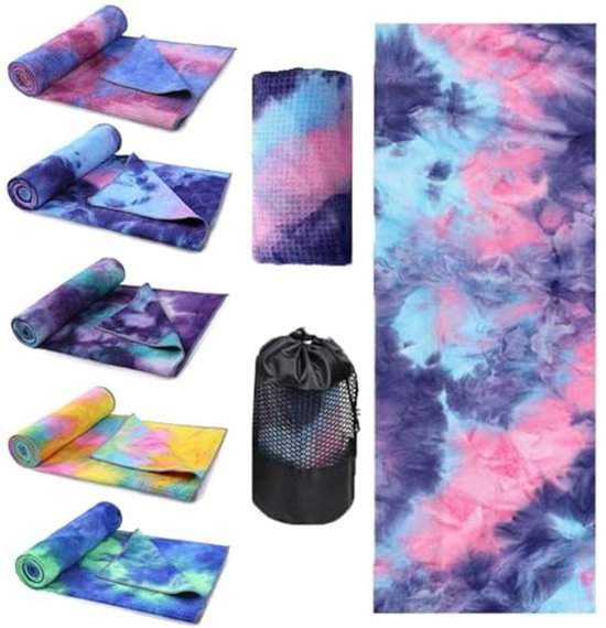 Antislip Yoga Handdoek - Sneldrogend en Zweetabsorberend - Ideaal voor Hot Yoga en Pilates van Merkloos