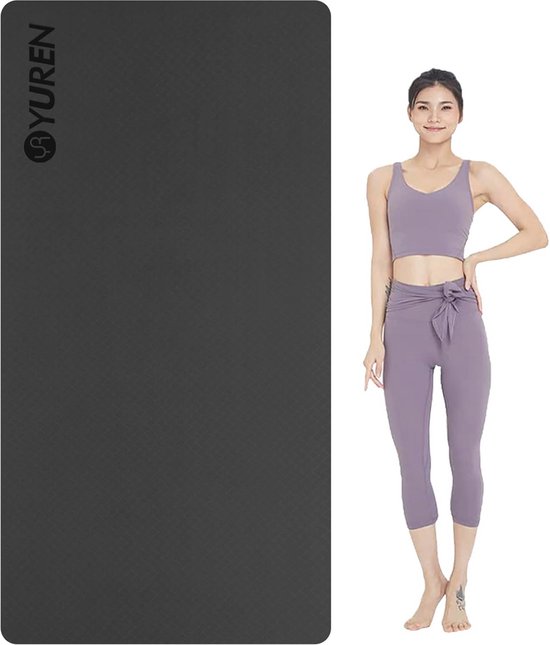Antislip Yoga Mat 195×90cm 10mm Dik TPE Fitness XL Gymnastiekmat voor Fitness Cardio Pilates Home-oefenmat Yogamat