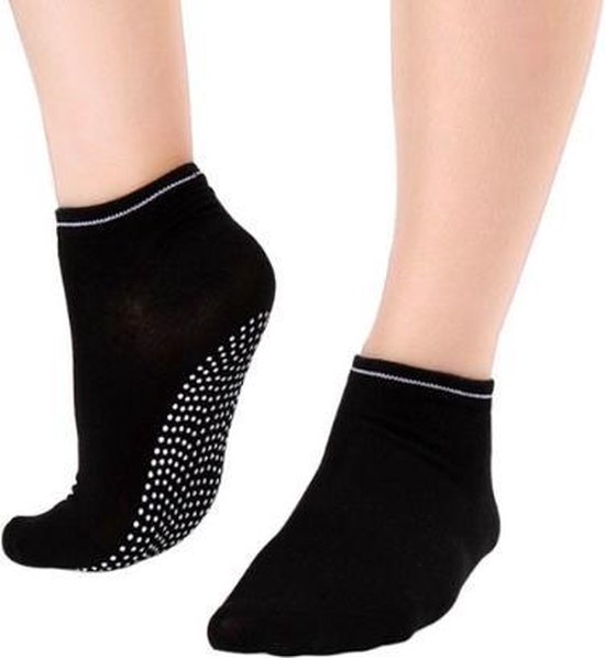 Antislip Yoga sokken - dichte tenen- zwart van ToeSox