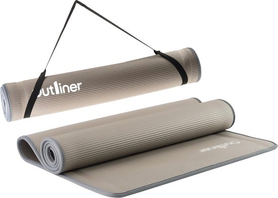 Antislip Yogamat 185 x 80 cm | Fitness- en Gymnastiekmat | Vrij van Schadelijke Stoffen | Gewrichtsvriendelijk voor Yoga en Pilates van Pure2Improve