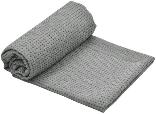 Antislip yogamat met microvezel handdoek voor yoga en pilates van Merkloos