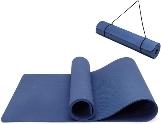 Antislip Yogamat - Milieuvriendelijk en Draagbaar - 1 stuk - TPE - 183 x 61 x 0,6 cm