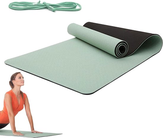 Antislip Yogamat - Pilates Mat - Thuis Sporten - Dikke Kussens - 183x61cm - Niet gespecificeerd