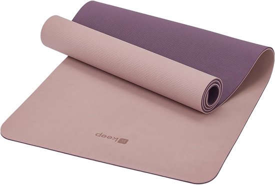 Antislip Yogamat TPE 7mm Dik voor Pilates en Fitness - Dubbelkleurig en Lichtgewicht