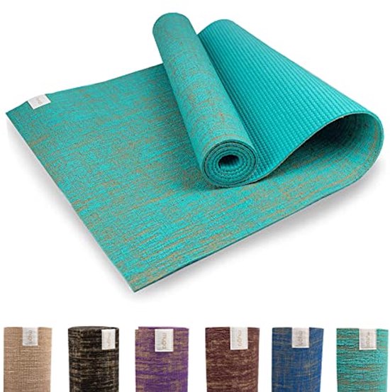 Antislip Yogamat van Jute - Ideale Oefenmat voor Yoga, Pilates en Fitness van Merkloos
